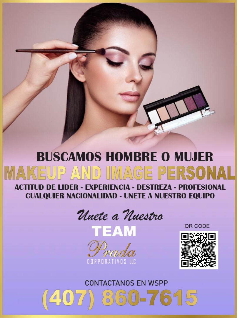 Oferta Laboral Hombre o Mujer Makeup and Image Personal